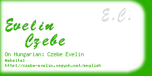 evelin czebe business card